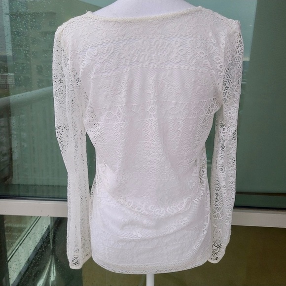 NWT Brixon Ivy Alessandria Crochet Bib Lace Top (Small) - Picture 6 of 8